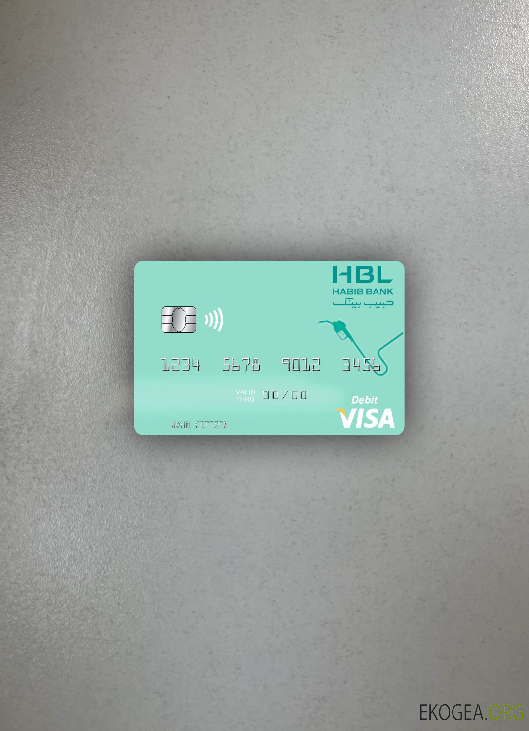 Maldives Habib Bank Limited carte de débit visa photolook , avant